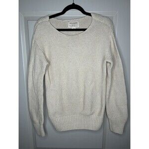 Filson Lake Quinault Crewneck Peruvian Pima Cotton Sweater Size Small